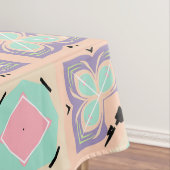 Pastel Geometric Tile Pattern | Pink Mint Purple  テーブルクロス (インサイチュ)