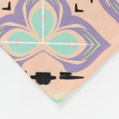 Pastel Geometric Tile Pattern | Pink Mint Purple  フリースブランケット (角)