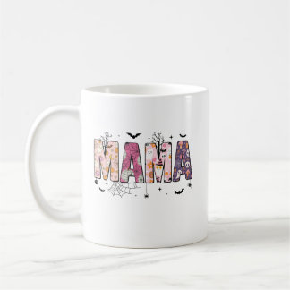 Pastel Ghost and Pumpkin Mama Coffee Cup コーヒーマグカップ