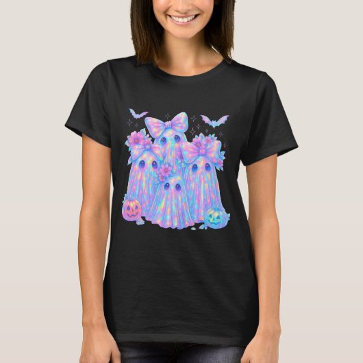 Pastel ghost family tシャツ (正面)