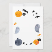 Pastel Ghost Halloween Invitation for Toddlers   招待状 (裏面)