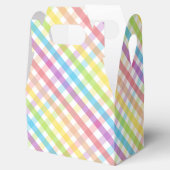 Pastel Gingham Rainbow Baby Shower Easter フェイバーボックス (オープン)