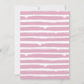 Pastel Girl Dinosaur 1st Birthday Invitation 招待状 (裏面)