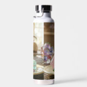 Pastel Glass Macaron Cookies Personalized  ウォーターボトル (右面)