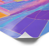 Pastel Glitch Forest in Dreamscape Bloom ポスター (コーナー)