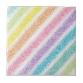 Pastel Glitter Rainbow タイル (正面)