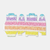 Pastel Glitter Rainbow フェイバーボックス (折り畳みなし)