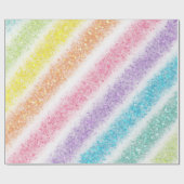 Pastel Glitter Rainbow ラッピングペーパー (フラット)