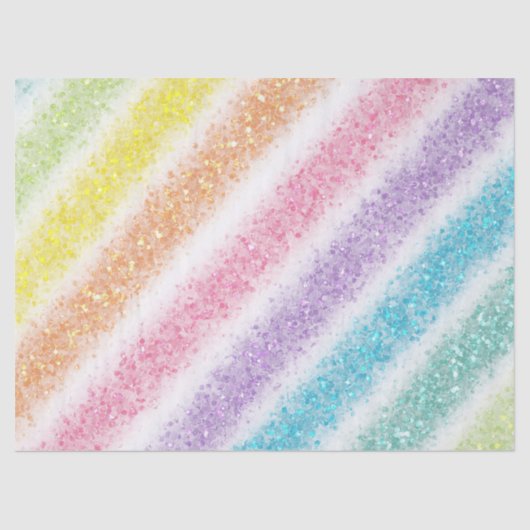 Pastel Glitter Rainbow 薄葉紙 (正面)