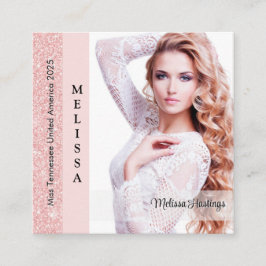 Pastel Glitz Custom Pageant Queen Profile Card コーリングカード