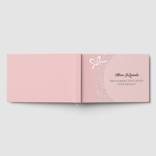 Pastel Glitz Pageant Autograph Book for Pageants ゲストブック (全面)