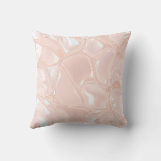 Pastel Gloss Liquid Slime Throw Pillow クッション (裏面)