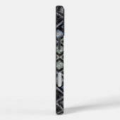 Pastel Glow Mosaic Mandala with Silver Lattice Case-Mate iPhoneケース (裏面 / 右)
