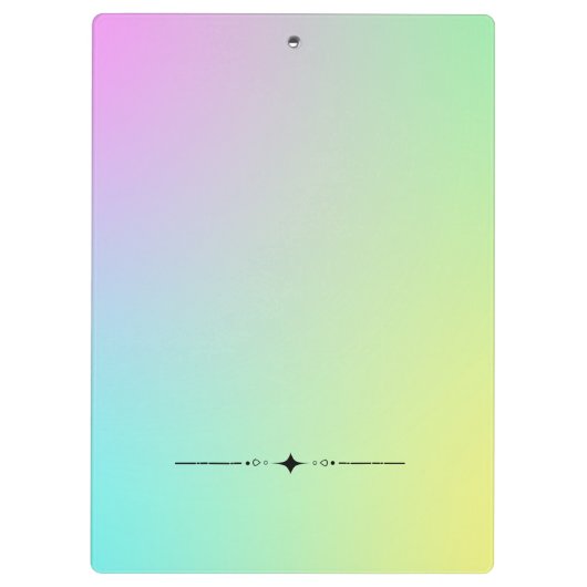 Pastel Glow Up Clipboard クリップボード (裏面)