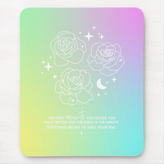 Pastel Glow-Up Mouse Pad マウスパッド (正面)