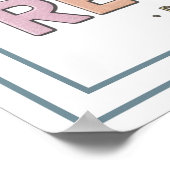 Pastel God Is My Refuge Scripture Bold Quote ポスター (角)