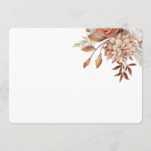 Pastel & Gold Floral Save the Date  セーブザデート (裏面)