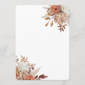 Pastel & Gold Floral Save the Date  セーブザデート (裏面)