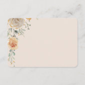 Pastel Gold Floral Wedding Enclosure Card  エンクロージャーカード (裏面)