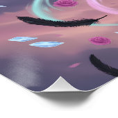 Pastel Goth Arcane Sorcerer with Crystal Staff ポスター (コーナー)