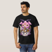 Pastel Goth Baphomet Ramen Noodles Japan Food Sata Tシャツ (正面フル)