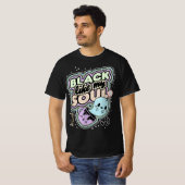Pastel Goth Black Like My Soul Coffee - Creepy Kaw Tシャツ (正面フル)
