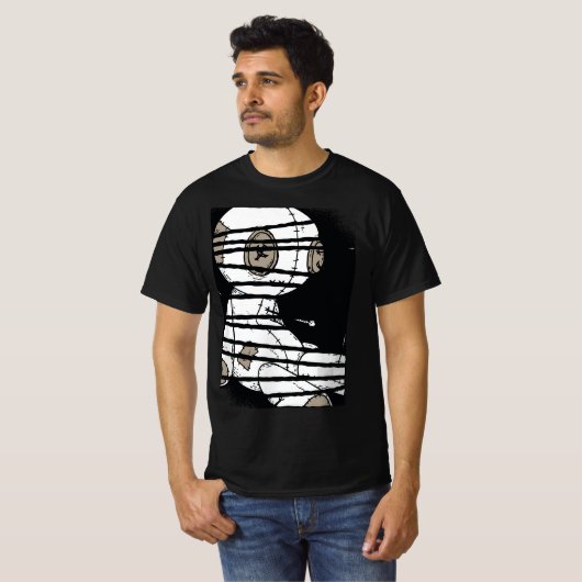 Pastel Goth Creepy Cute Voodoo With Needles  Tシャツ (正面フル)