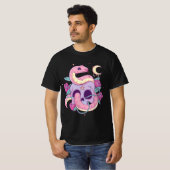 Pastel Goth Creepy Skull Serpent Snake Kawaii Emo  Tシャツ (正面フル)