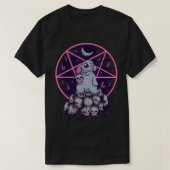 Pastel Goth Cute Creepy Bunny And Skull Menhera Wi Tシャツ (デザイン正面)
