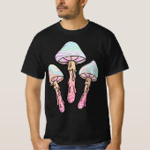 Pastel Goth Dripping Mushrooms  Tシャツ (正面)