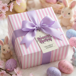 Pastel Goth Easter Pink Striped Alternative ラッピングペーパー