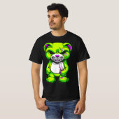 Pastel Goth Evil Teddy Bear  Tシャツ (正面フル)