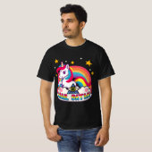 Pastel Goth Kawaii Rainbow Hail Satan Unicorn Deat Tシャツ (正面フル)