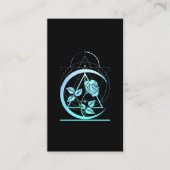 Pastel Goth Moon Aesthetic Flower 名刺 (正面)