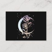Pastel Goth Moon Flower Witchy 名刺 (正面)
