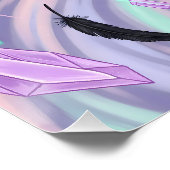 Pastel Goth Mystical Bat ポスター (コーナー)