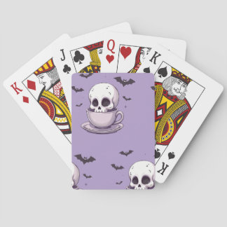Pastel Goth Skull in Teacup トランプ