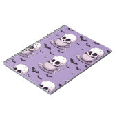 Pastel Goth Skull in Teacup ノートブック (左側)