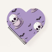 Pastel Goth Skull in Teacup ノートブック (正面)