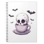 Pastel Goth Skull in Teacup ノートブック (正面)
