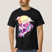 Pastel Goth Sugar Skull And Moon Kawaii  Tシャツ (正面)