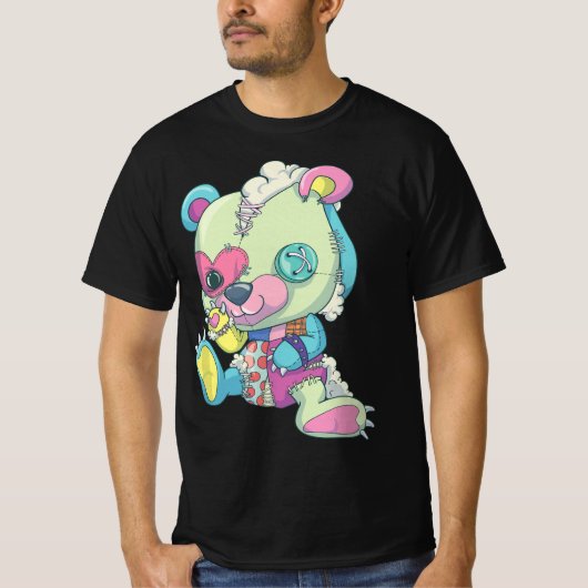 Pastel Goth Teddy Bear  Tシャツ (正面)