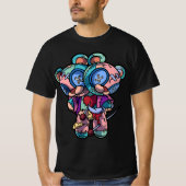 Pastel Goth Two Headed Teddy Bear Voodoo Doll For  Tシャツ (正面)