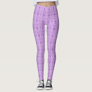Pastel Gothic Baroque Skull Pattern Leggings レギンス