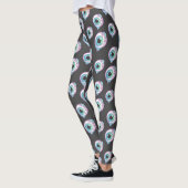 Pastel Gothic Candy Eyeball Pattern Leggings レギンス (左)