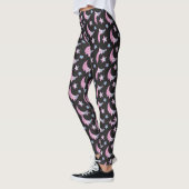 Pastel Gothic Dripping Moon and Stars Leggings レギンス (左)
