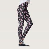Pastel Gothic Dripping Moon and Stars Leggings レギンス (右)