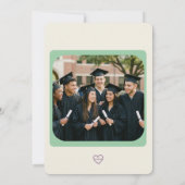 Pastel Grad Picture Graduation  招待状 (裏面)