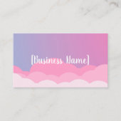 Pastel Gradient Business Card with Clouds | Custom 名刺 (正面)