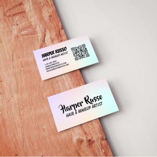 Pastel Gradient Dreamy Hair Makeup Artist 名刺